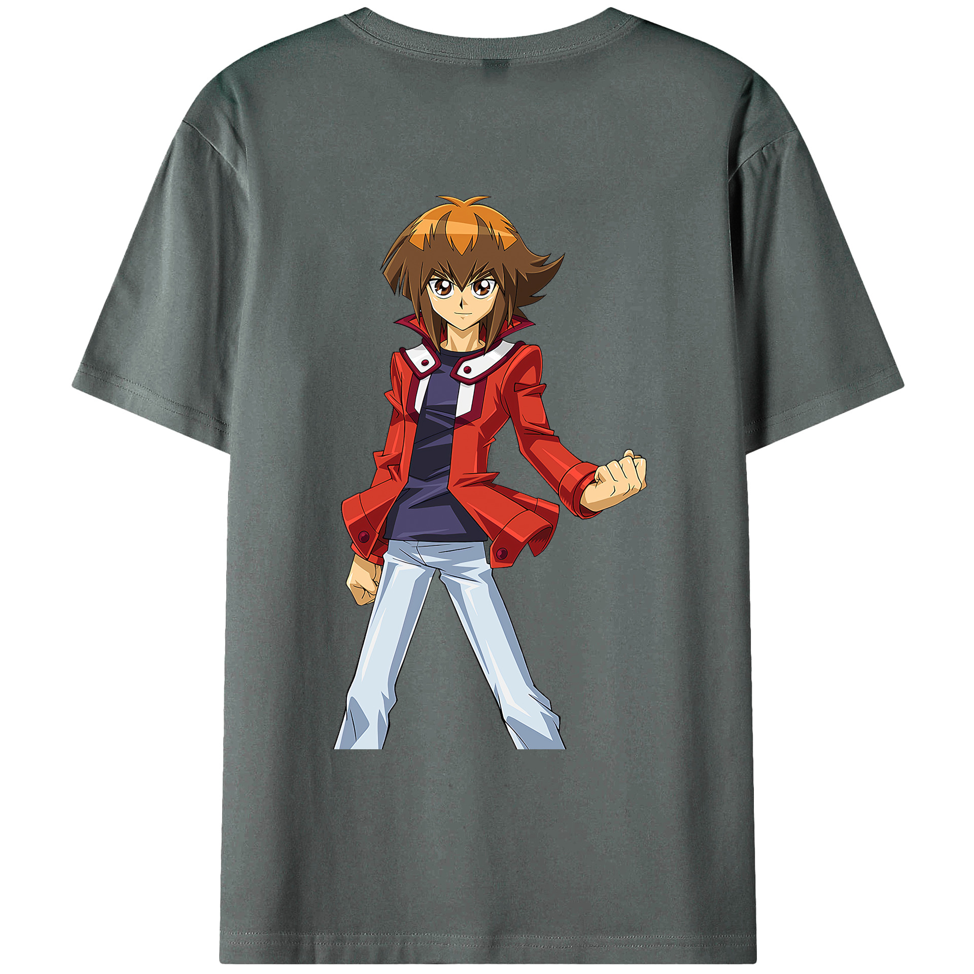 （画像用） 遊☆戯☆王 Yu-Gi-Oh! 綿100％ メンズ半袖Tシャツ（バックプリント） 通気性